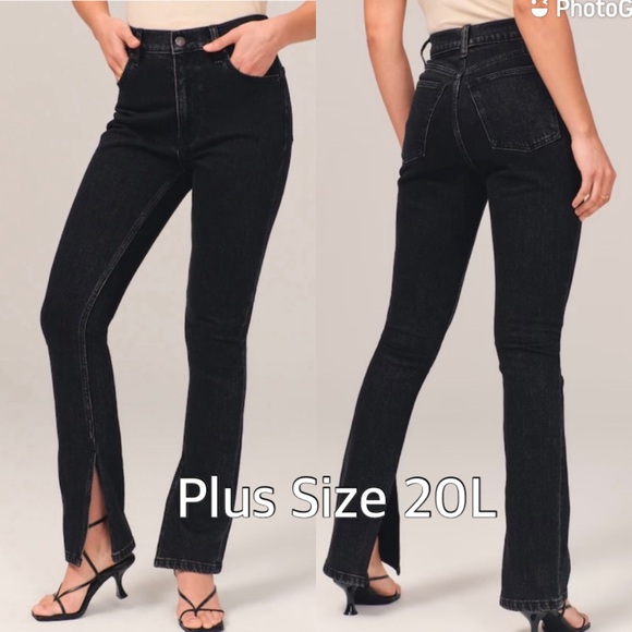 Abercrombie & Fitch Denim - NWT Abercrombie & Fitch LONG The Skinny High Rise Curve Love Slit Ankle